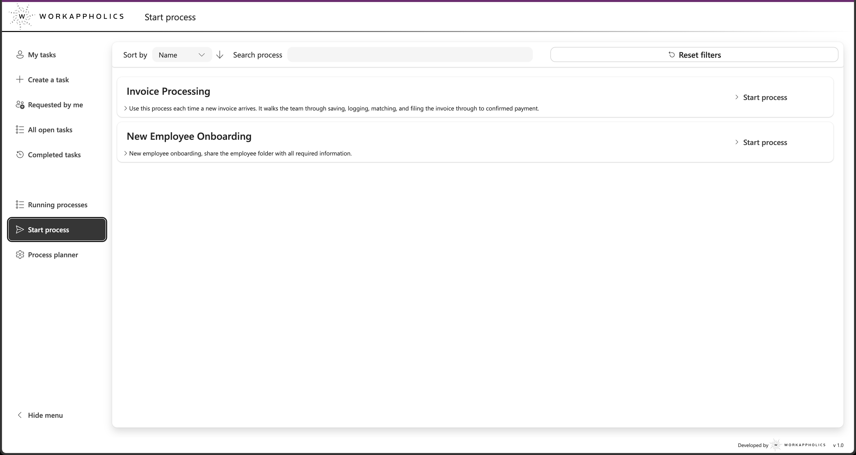 Start Process Overview